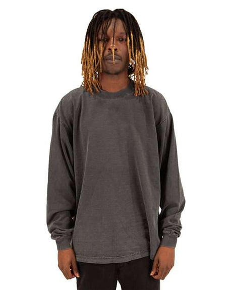 Shaka Wear Unisex Max Heavyweight Garment-Dyed Long Sleeve T-Shirt - Shaka Wear SHGDLS