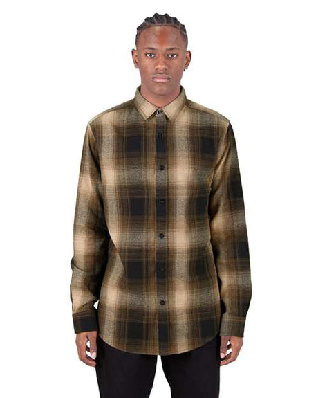 Shaka Wear Unisex Plaid Flannel Overshirt - Shaka Wear SHHFS