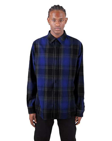 Shaka Wear Unisex Plaid Flannel Overshirt - Shaka Wear SHHFS
