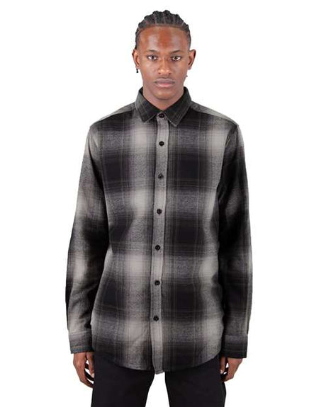 Shaka Wear Unisex Plaid Flannel Overshirt - Shaka Wear SHHFS