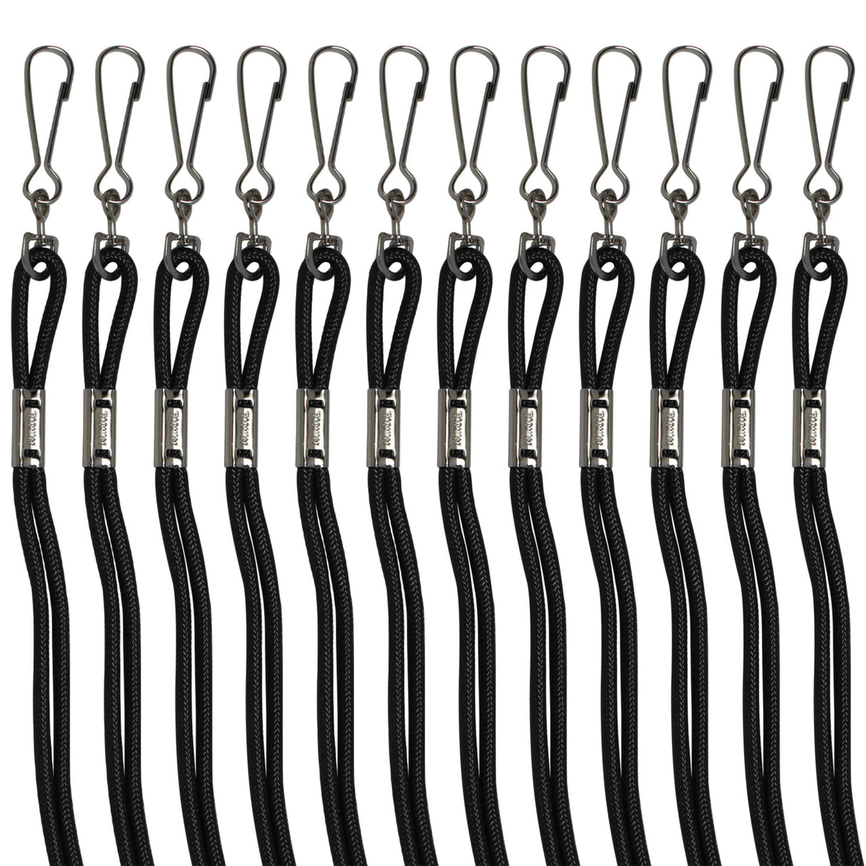 HEAVY-DUTY NYLON LANYARDS ASSORTED/POLY BAG