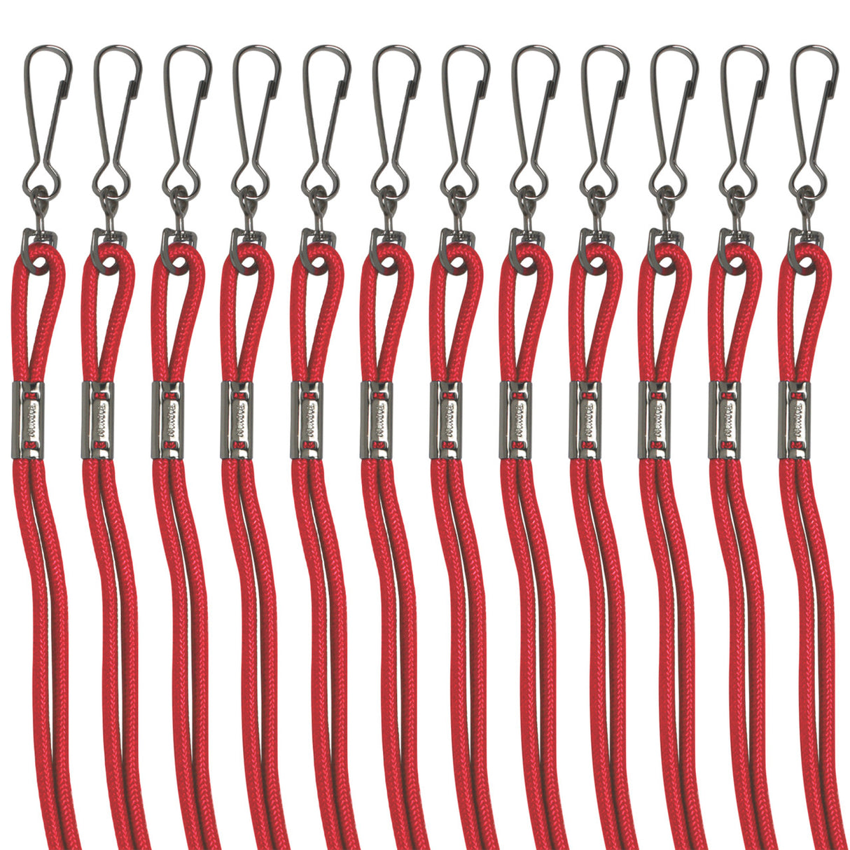 HEAVY-DUTY NYLON LANYARDS ASSORTED/POLY BAG