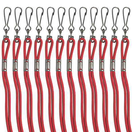 HEAVY-DUTY NYLON LANYARDS ASSORTED/POLY BAG