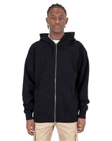 Shaka Wear Unisex Max Heavy Garment-Dyed Double-Zip Hooded Sweatshirt - Shaka Wear SHGDZ