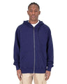 Shaka Wear Unisex Max Heavy Garment-Dyed Double-Zip Hooded Sweatshirt - Shaka Wear SHGDZ