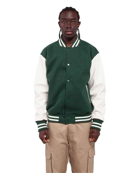 Shaka Wear Unisex Letterman Jacket - Shaka Wear SHLLJ