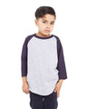 Shaka Wear Youth Three-Quarter Sleeve Raglan - Shaka Wear SHRAGY
