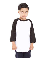 Shaka Wear Youth Three-Quarter Sleeve Raglan - Shaka Wear SHRAGY