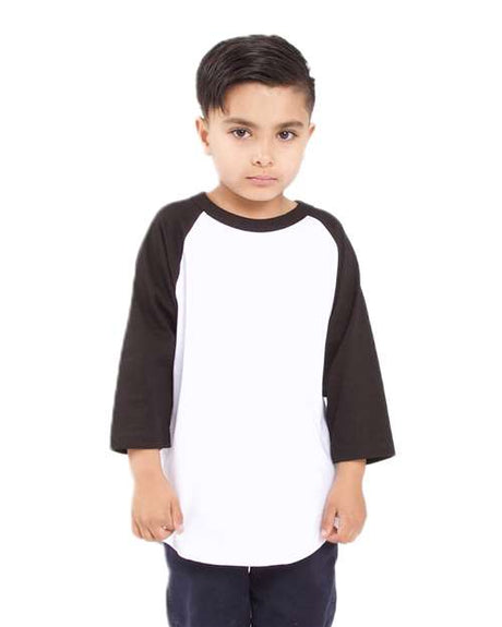 Shaka Wear Youth Three-Quarter Sleeve Raglan - Shaka Wear SHRAGY