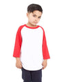 Shaka Wear Youth Three-Quarter Sleeve Raglan - Shaka Wear SHRAGY