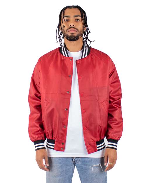 Shaka Wear Unisex Varsity Bomber Jacket - Shaka Wear SHVBJ