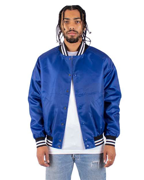 Shaka Wear Unisex Varsity Bomber Jacket - Shaka Wear SHVBJ