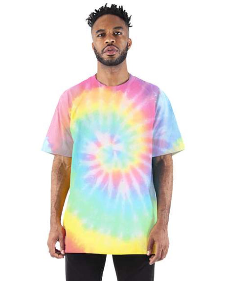 Shaka Wear Unisex Max Heavyweight Tie-Dyed T-Shirt - Shaka Wear SHTDSS