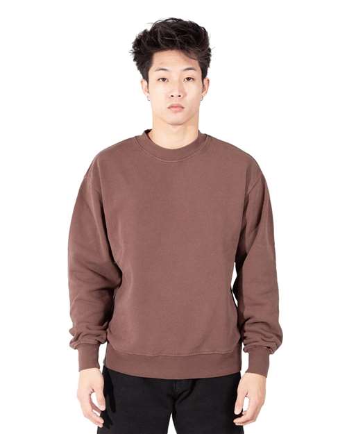 Shaka Wear Unisex Los Angeles Garment-Dyed Crewneck Sweatshirt - Shaka Wear SHGFC
