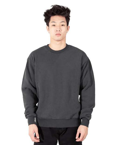 Shaka Wear Unisex Los Angeles Garment-Dyed Crewneck Sweatshirt - Shaka Wear SHGFC
