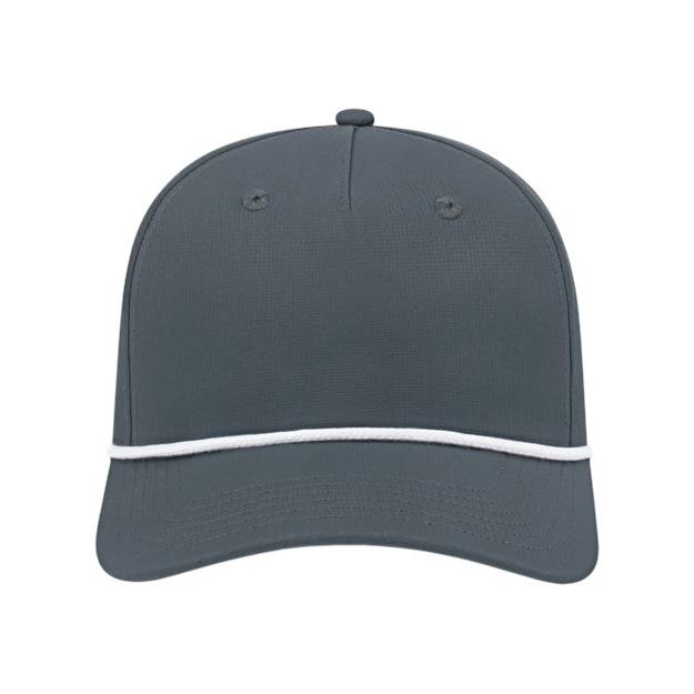 CAP AMERICA Athletic Rope Cap - CAP AMERICA i7256 CAP AMERICA Charcoal/ White Adjustable