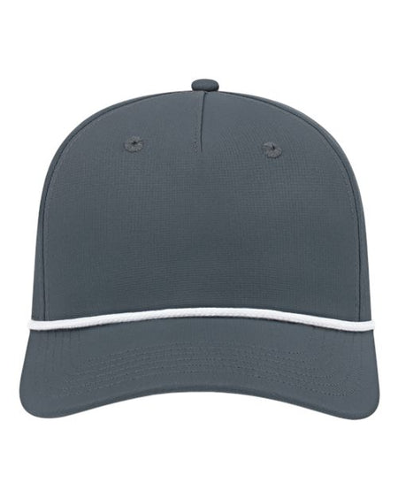 CAP AMERICA Athletic Rope Cap - CAP AMERICA i7256 CAP AMERICA Charcoal/ White Adjustable