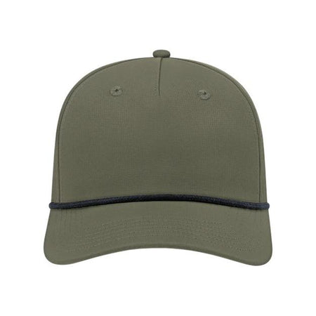 CAP AMERICA Athletic Rope Cap - CAP AMERICA i7256 CAP AMERICA Olive Green/ Black Adjustable