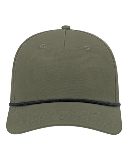 CAP AMERICA Athletic Rope Cap - CAP AMERICA i7256 CAP AMERICA Olive Green/ Black Adjustable