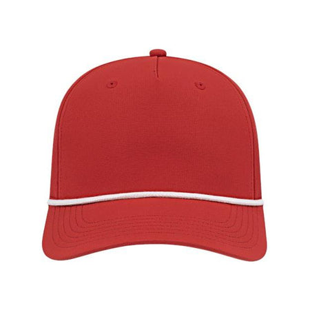 CAP AMERICA Athletic Rope Cap - CAP AMERICA i7256 CAP AMERICA Red/ White Adjustable