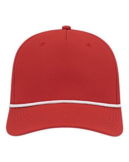 CAP AMERICA Athletic Rope Cap - CAP AMERICA i7256 CAP AMERICA Red/ White Adjustable