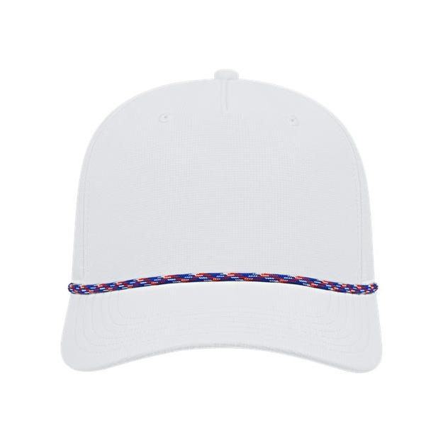 CAP AMERICA Athletic Rope Cap - CAP AMERICA i7256 CAP AMERICA White-Red/ White/ Royal Adjustable