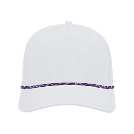 CAP AMERICA Athletic Rope Cap - CAP AMERICA i7256 CAP AMERICA White-Red/ White/ Royal Adjustable