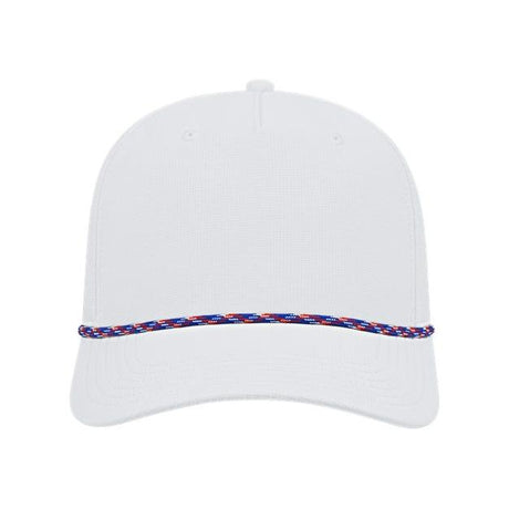 CAP AMERICA Athletic Rope Cap - CAP AMERICA i7256 CAP AMERICA White-Red/ White/ Royal Adjustable