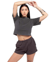 Shaka Wear Women's Garment-Dyed Crop T-Shirt - Shaka Wear SHGDC