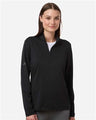 Adidas Women's Textured Stripe Quarter-Zip Pullover - Adidas A709