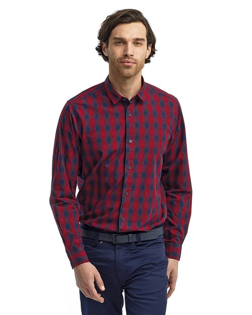 Artisan Collection by Reprime Mulligan Check Long-Sleeve Cotton Shirt - Artisan Collection by Reprime RP250 Artisan Collection by Reprime