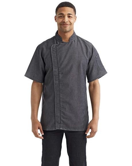 Artisan Collection by Reprime Zip-Close Short Sleeve Chef's Coat - Artisan Collection by Reprime RP906 Artisan Collection by Reprime