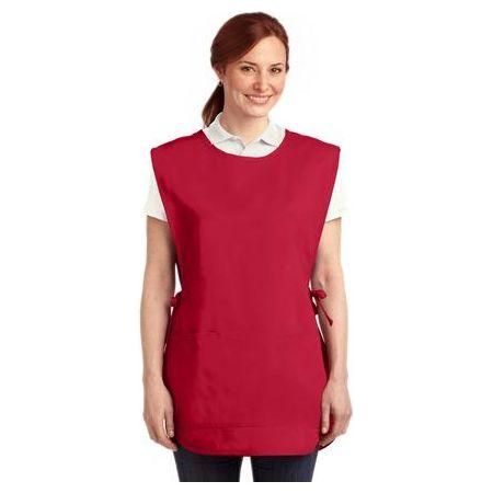 Easy Care Cobbler Apron with Stain Release Joe's USA Red L/XL