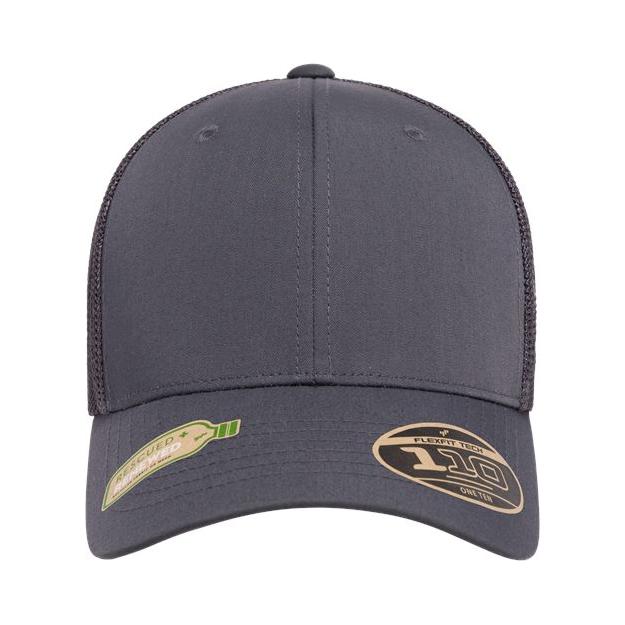 Flexfit 110® Recycled Mesh Cap - Flexfit 110R Flexfit Charcoal Adjustable