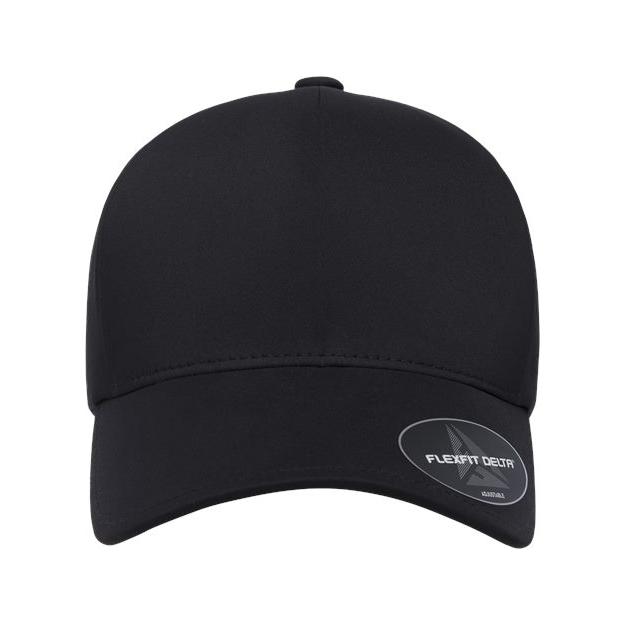 Flexfit Delta® Snapback Perforated Cap - Flexfit 180AP Flexfit Black Adjustable