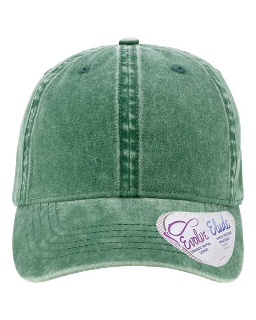 Infinity Her Women's Pigment-Dyed with Fashion Undervisor Cap - Infinity Her CASSIE Infinity Her Jade/ Daisy Adjustable