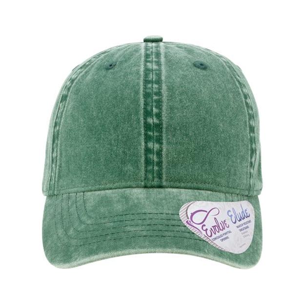 Infinity Her Women's Pigment-Dyed with Fashion Undervisor Cap - Infinity Her CASSIE Infinity Her Jade/ Daisy Adjustable