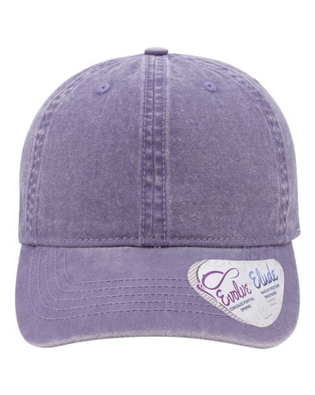 Infinity Her Women's Pigment-Dyed with Fashion Undervisor Cap - Infinity Her CASSIE Infinity Her Violet/ Floral Adjustable