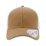 Infinity Her Women's Modern Trucker Cap - Infinity Her CHARLIE Infinity Her Caramel/ White Adjustable