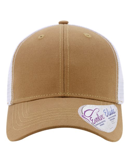 Infinity Her Women's Modern Trucker Cap - Infinity Her CHARLIE Infinity Her Caramel/ White Adjustable