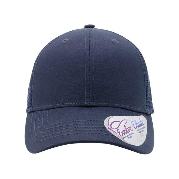 Infinity Her Women's Modern Trucker Cap - Infinity Her CHARLIE Infinity Her Dark Navy/ Navy Adjustable