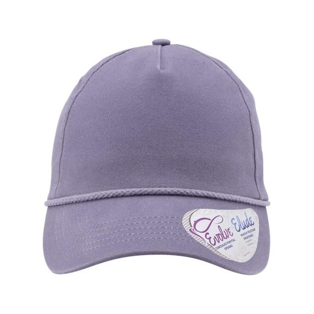 Infinity Her Women's Washed 5-Panel with Rope - Infinity Her MAYA Infinity Her Violet/ Snow Leopard Adjustable