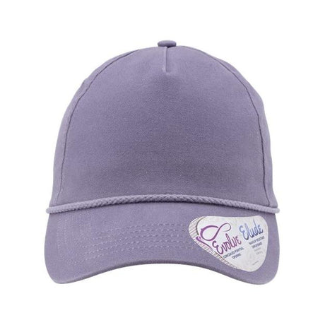 Infinity Her Women's Washed 5-Panel with Rope - Infinity Her MAYA Infinity Her Violet/ Snow Leopard Adjustable