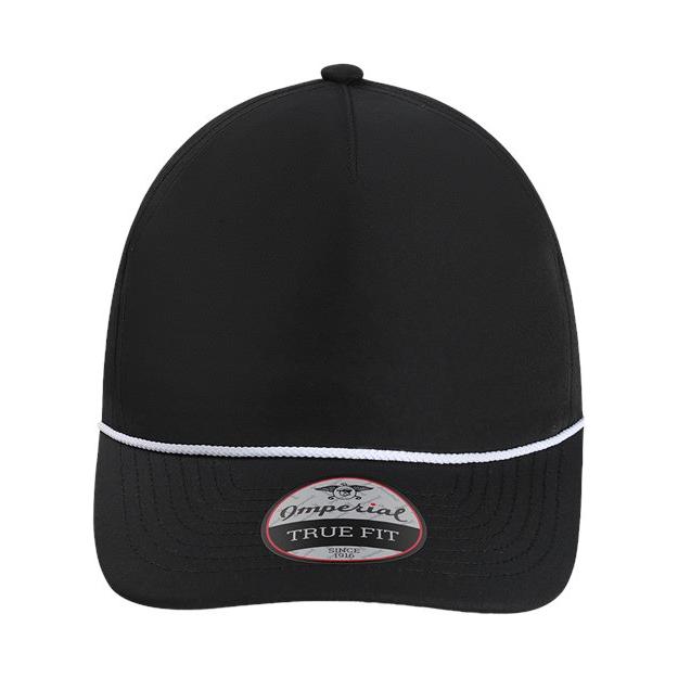 Imperial The Harrison Cap - Imperial 5054U SALE ITEM Imperial Black/ White Adjustable