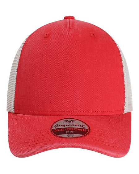 Imperial The Gambit Mesh Back Cap - Imperial X240M Imperial Nantucket Red/ Stone Adjustable