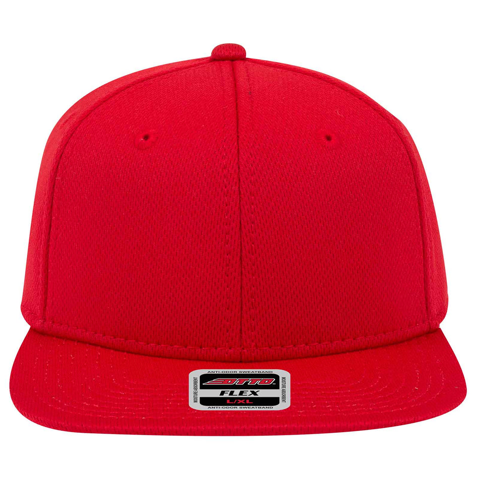 OTTO CAP "OTTO FLEX" 6 Panel Mid Profile Baseball Cap OTTO 13-1206 Otto Cap 002 - Red S/M