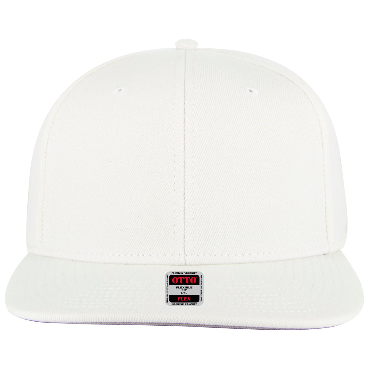 OTTO CAP "OTTO FLEX" 6 Panel Mid Profile Style Baseball Cap OTTO 13-1329 Otto Cap 016 - White L/XL