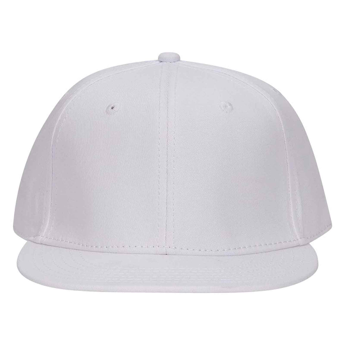 OTTO CAP "OTTO FLEX" 6 Panel Mid Profile Flat Visor Baseball Cap OTTO 13-725 Otto Cap 016 - White L/XL