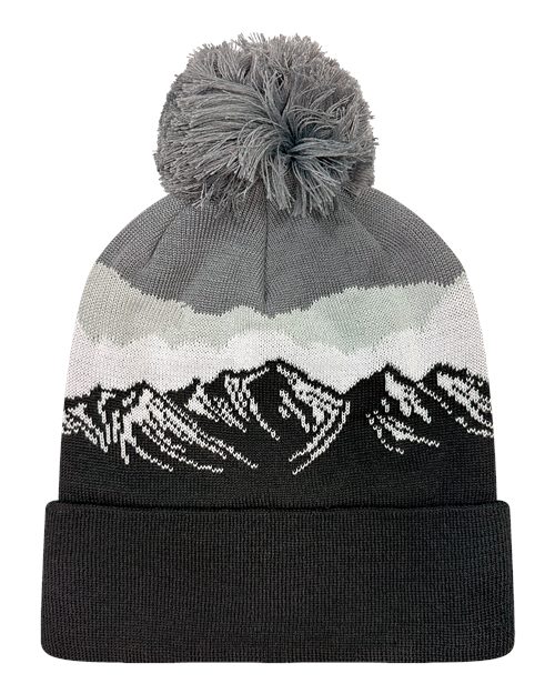 LOCALE Grand Recycled Beanie - LOCALE GRNDSR LOCALE Misty Peaks/ Black One Size