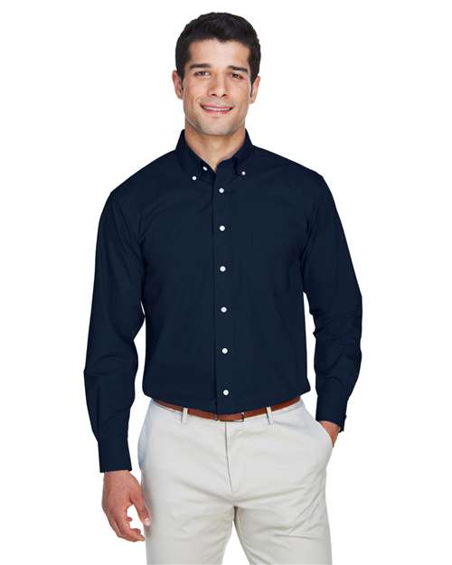 Joe's USA Men's Crown Collection® Broadcloth Woven Dress Shirt